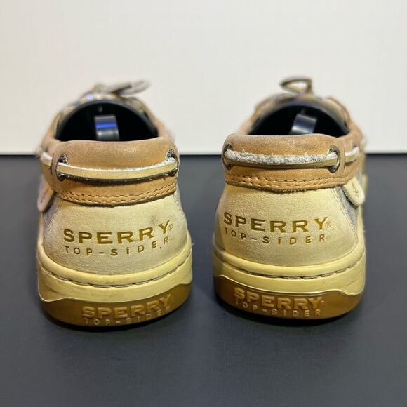 Womens SPERRY Top Sider Angelfish Sequin Leopard Print Boat Shoes / Size 6.5M - Picture 5 of 10